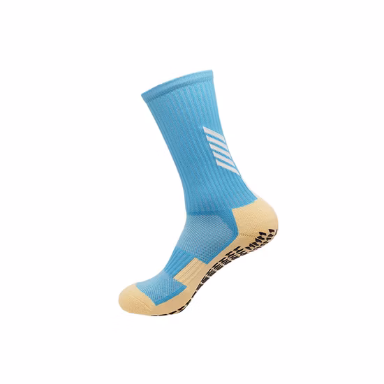 Großhandel Sport Unisex Fußball Fußball Anti-Rutsch-Grip Crew Baumwollsocken Anti-Rutsch-Fußball Männer Baumwolle Basketball Rugby Sport Crew Fußball Grip Socken